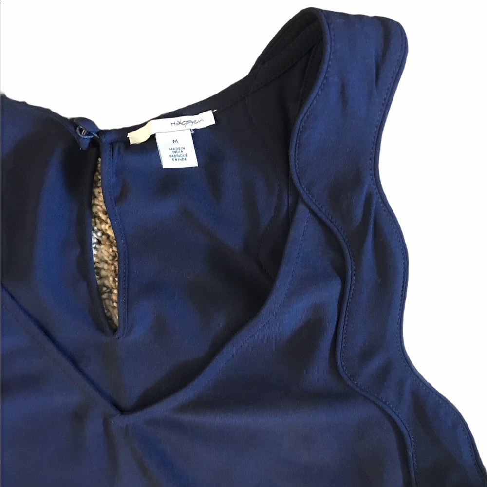 ❗️Sale❗️Halogen Ruffle Strap Tank Top - Picture 2 of 4